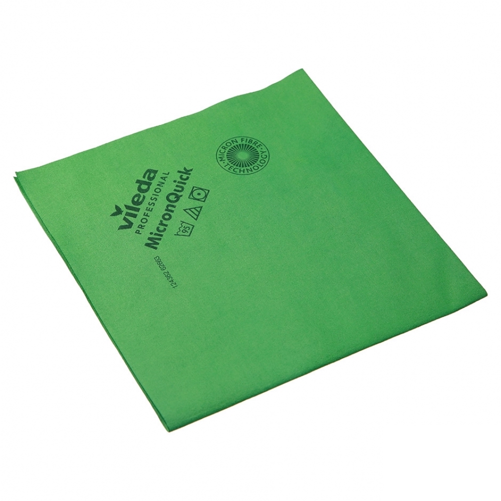 Салфетка МикронКвик, зелёная, Vileda Professional, 152112/170637, купить, цена, стоимость, оптом