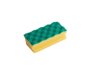 Губка ПурАктив, жёлтая, зелёный абразив, Vileda Professional, 123117, купить, цена, стоимость, оптом