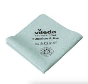 Салфетка Vileda Professional PURmicro Active, 38х35, зеленый, 174070, купить, цена, стоимость, оптом
