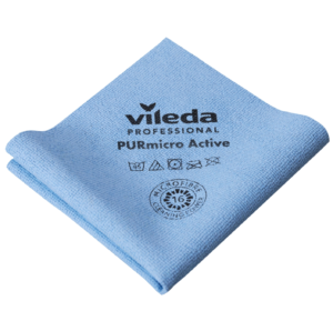 Салфетка Vileda Professional PURmicro Active, 38 х 35, синий, 174046, купить, цена, стоимость, оптом.